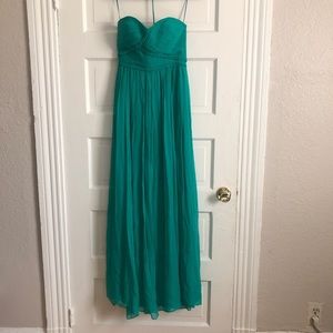 MNG suit Mango strapless Green Sundress Prom Gown